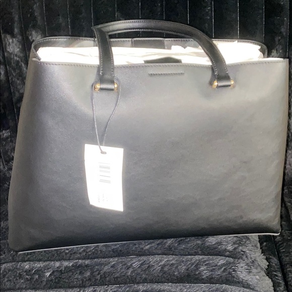 Steve Madden Black Tote with Bag-charm Set NWT - Picture 6 of 11